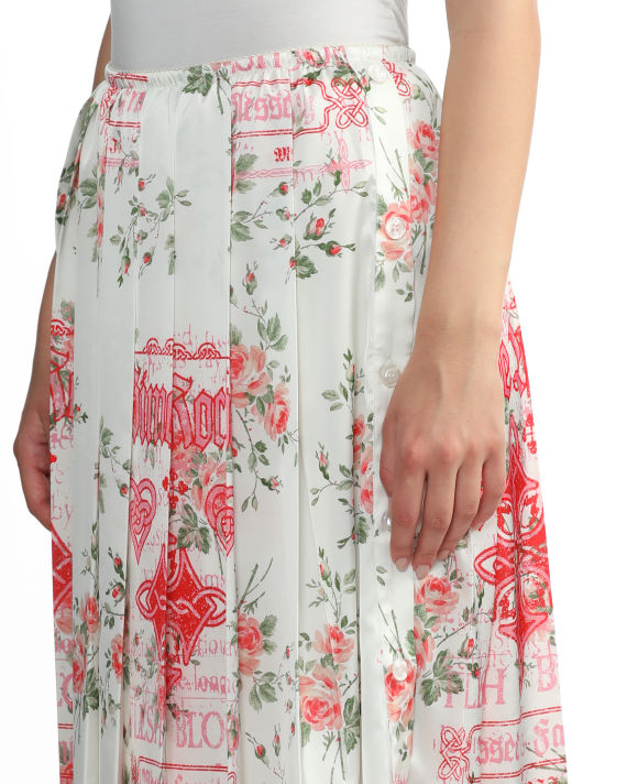 Floral pleated skirt image number 4