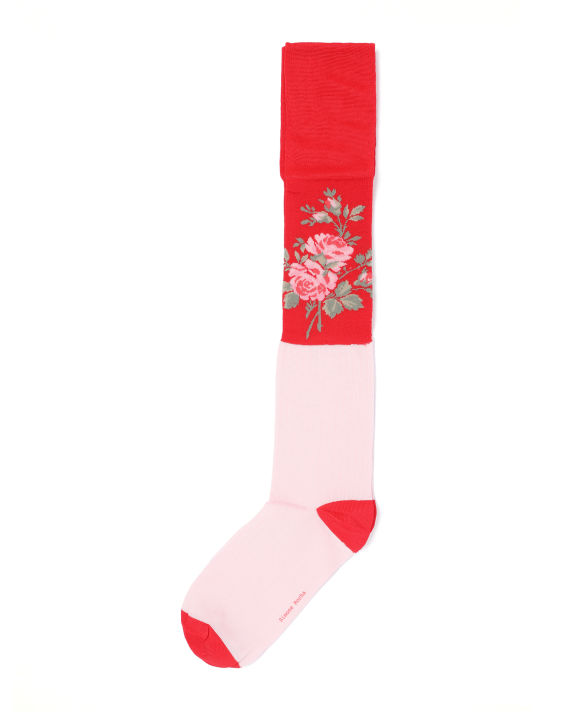 Floral knee-high socks image number 0