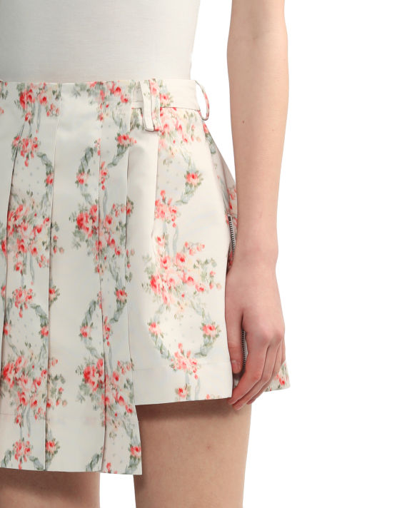Asymmetric floral skirt image number 4