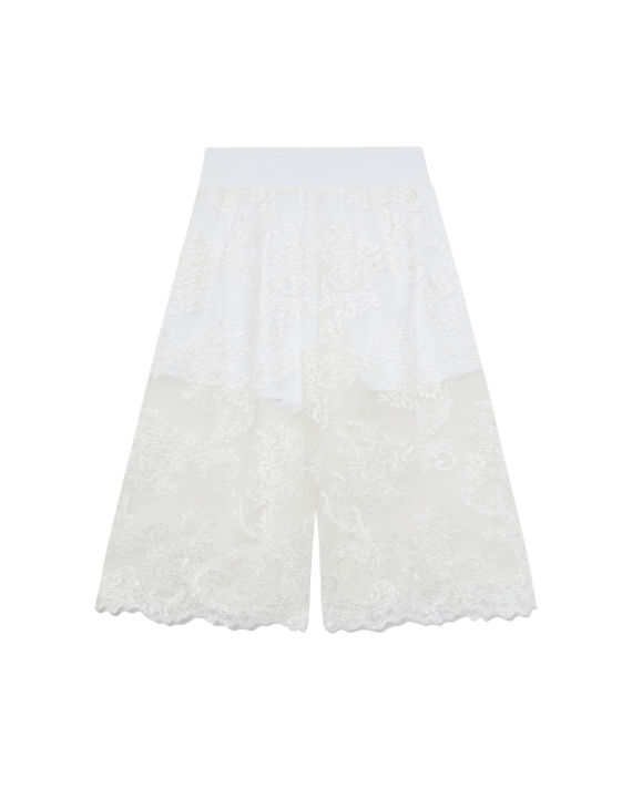 Elasticated lace pants image number 5