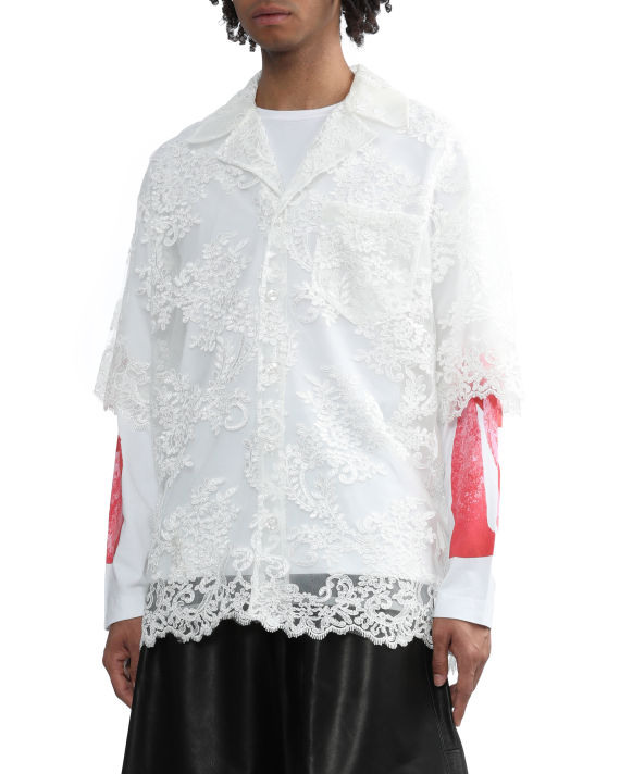 Embroidered short sleeves shirt image number 2