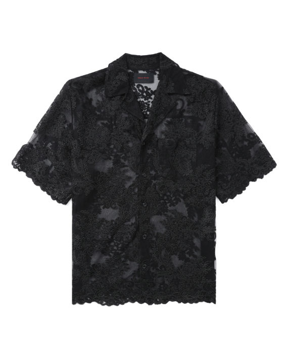 Embroidered short sleeves shirt image number 0