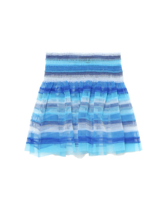 Blue stripe skirt image number 0