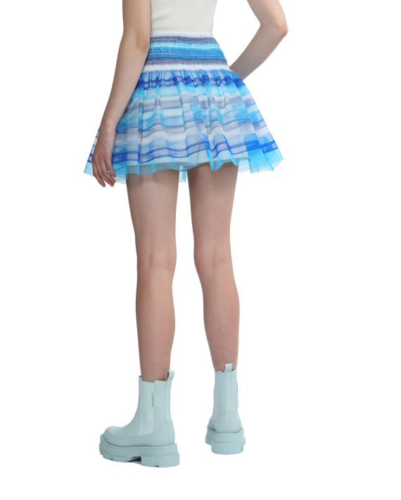 Blue stripe skirt image number 3