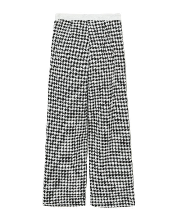 Relaxed houndstooth pants image number 5