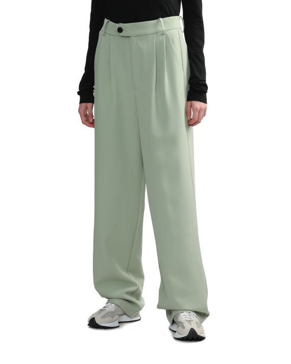 Pleated straight trousers image number 2