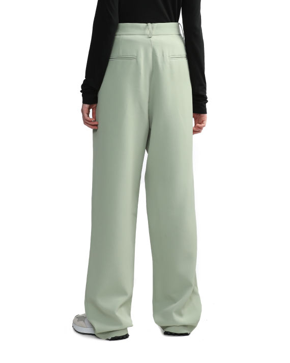 Pleated straight trousers image number 3
