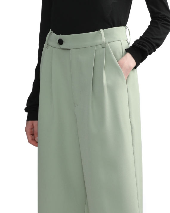 Pleated straight trousers image number 4