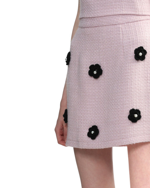 Coast crochet tweed skirt image number 4