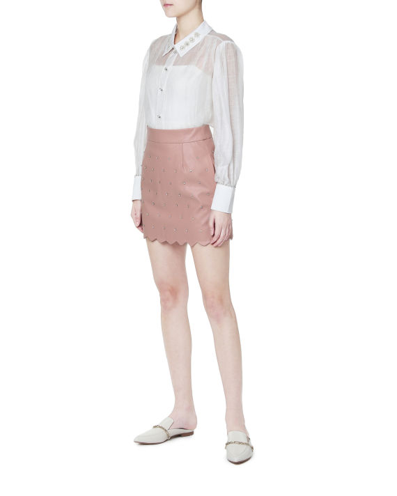 Strass embellished A-line skirt image number 6