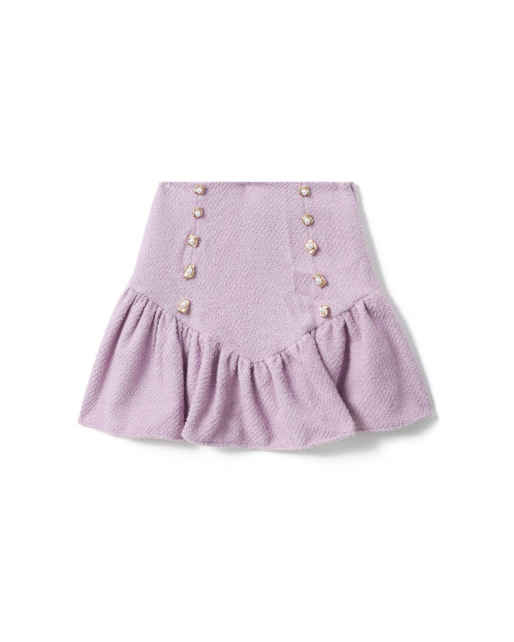 Embellished tweed mini skirt image number 0