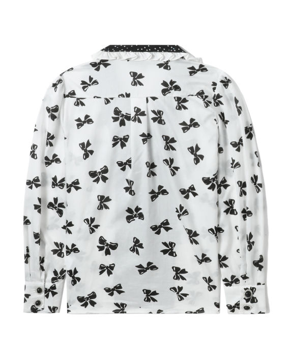 Asymmetric printed button shirt image number 5