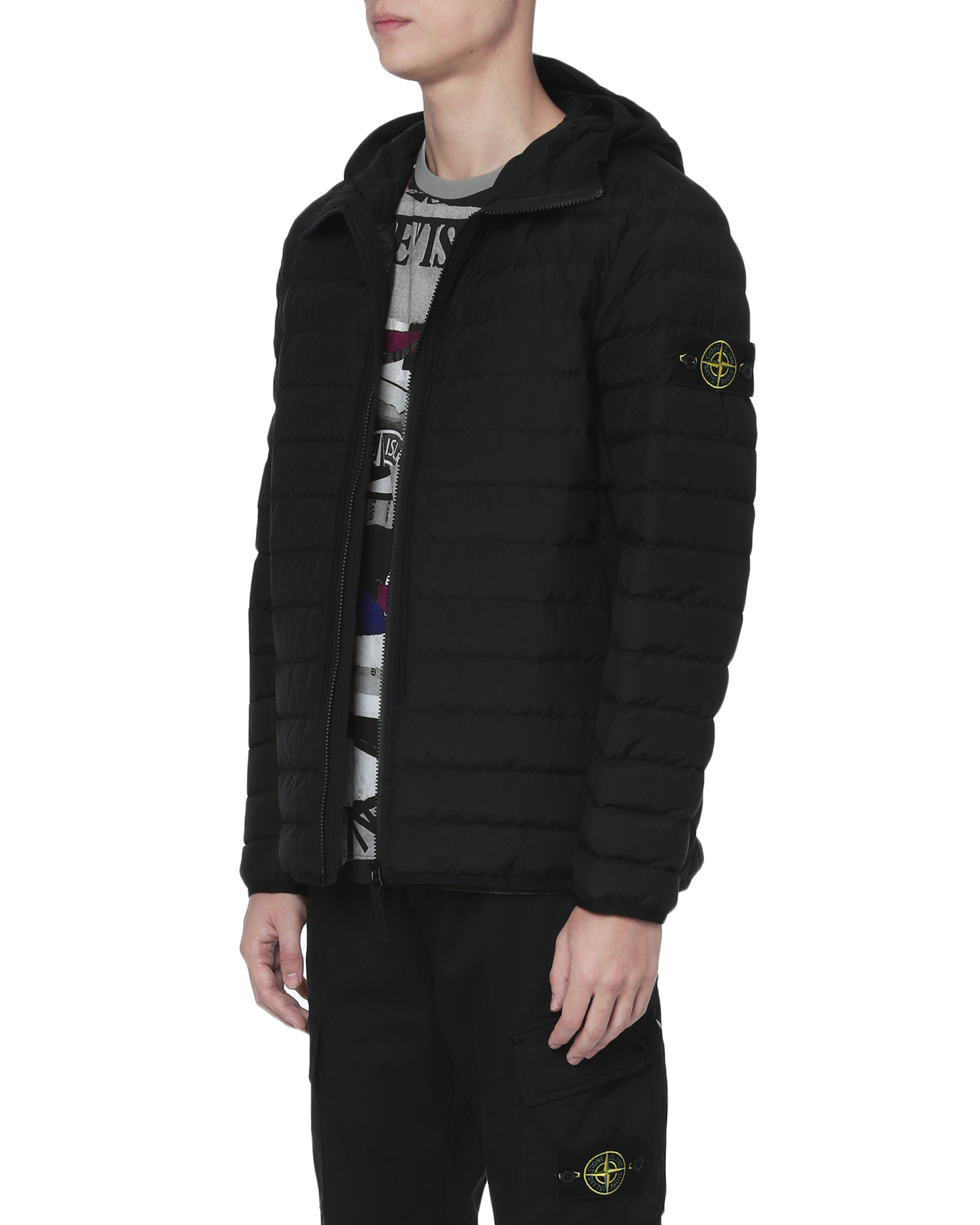 Stone Island Hooded down jacket| ITeSHOP