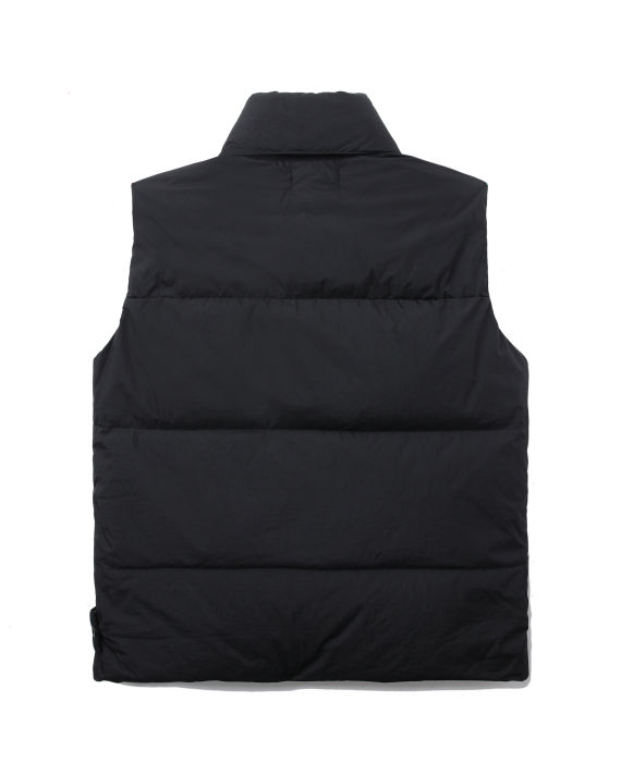 Garment dyed textured reps recycled down vest image number 5