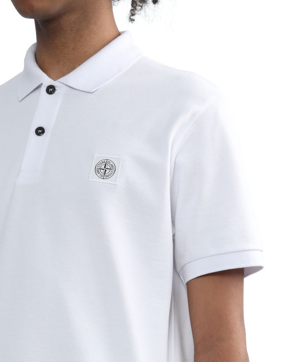 Logo patch polo shirt image number 4
