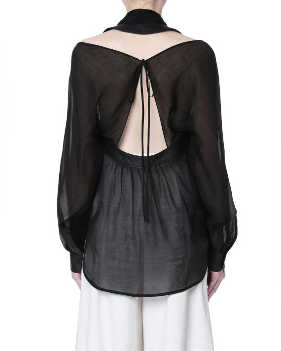 Sheer bow cut-out top image number 3