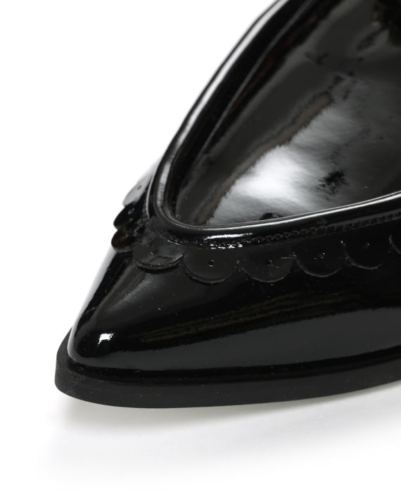 Glossy pointed mules image number 7