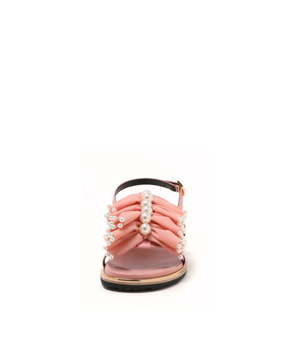 Embellished ruffle sandals image number 1