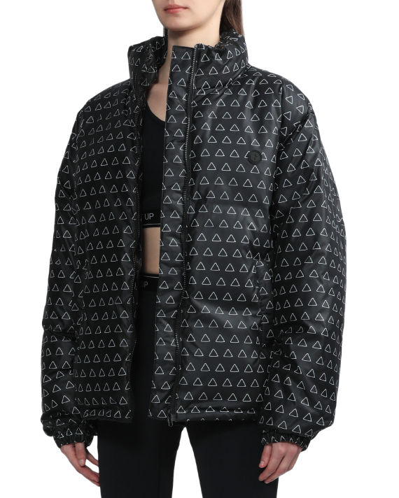 Patterned zip down jacket image number 3