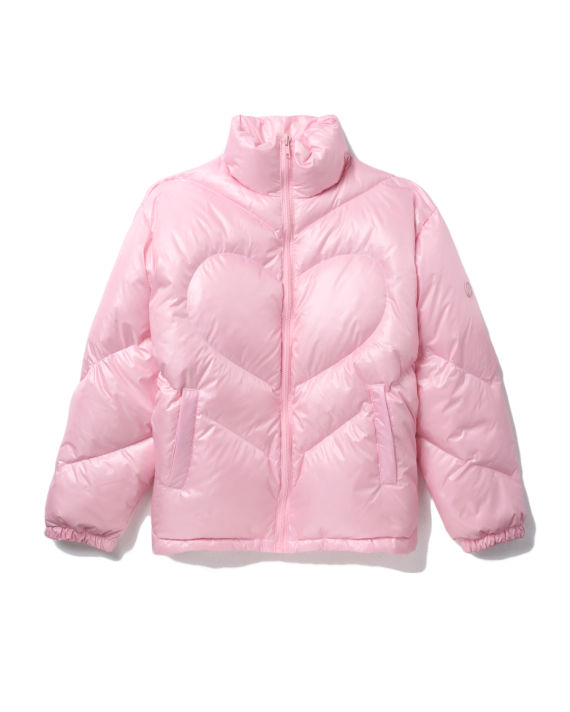 Heart-embossed padded down jacket image number 0