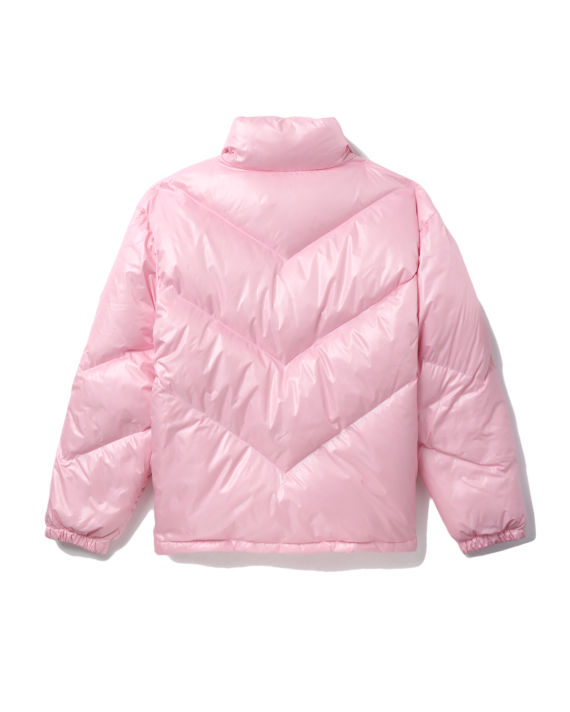 Heart-embossed padded down jacket image number 6