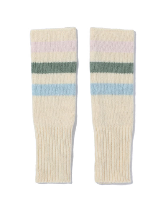 Striped knitted gloves image number 0