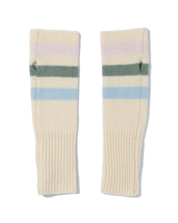 Striped knitted gloves image number 1