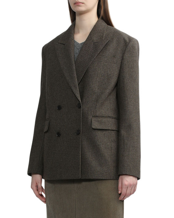 Double-breasted wool-blend jacket image number 2