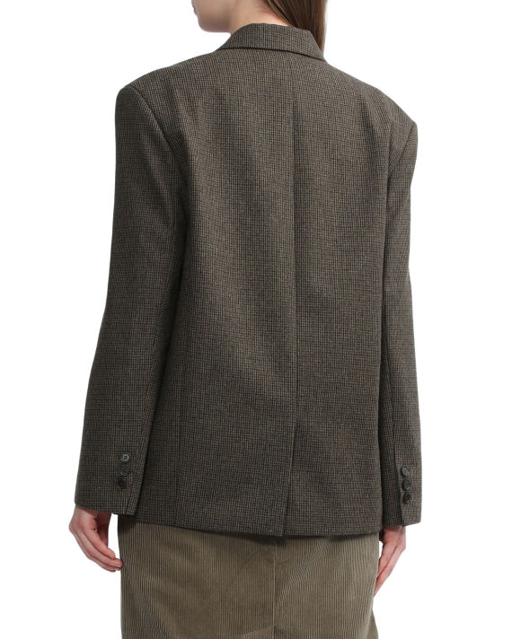 Double-breasted wool-blend jacket image number 3