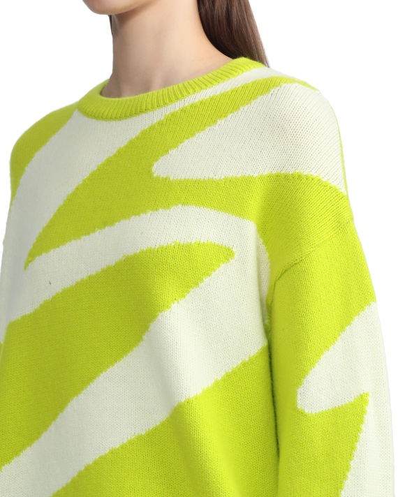 Intarsia relaxed sweater image number 5