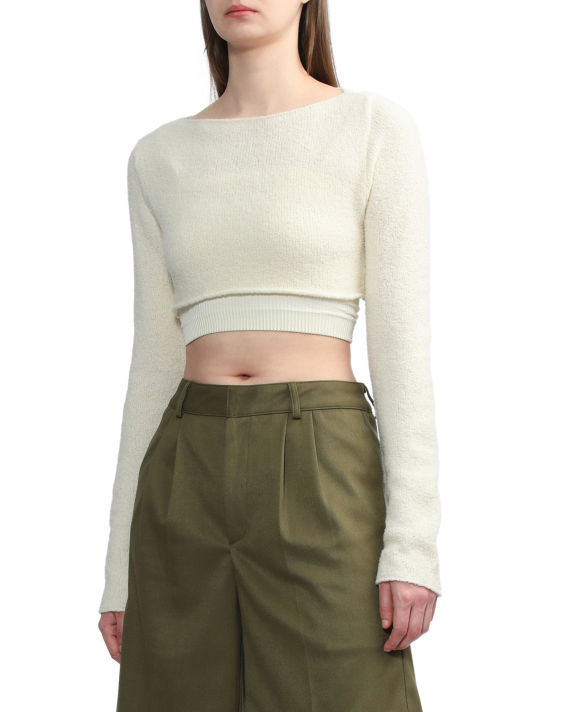 Cropped wool pullover image number 2