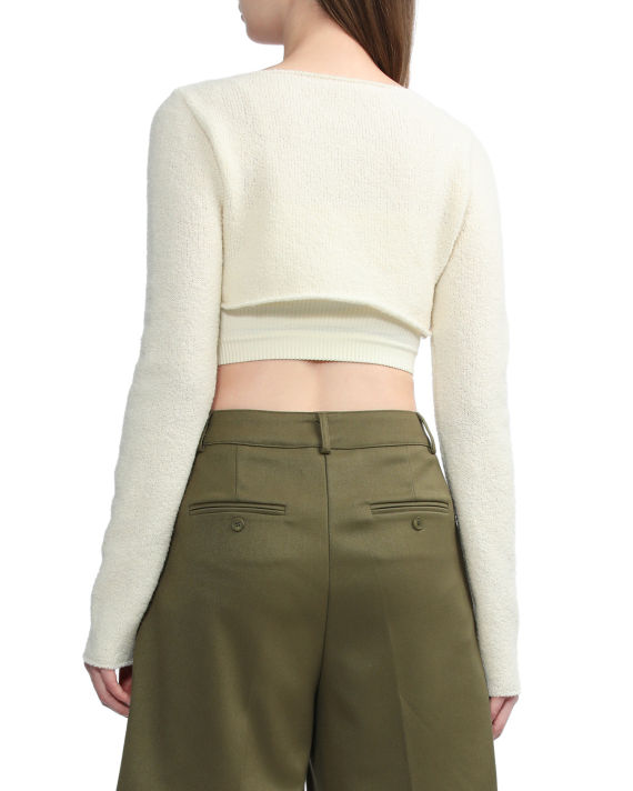 Cropped wool pullover image number 3
