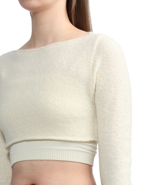Cropped wool pullover image number 4