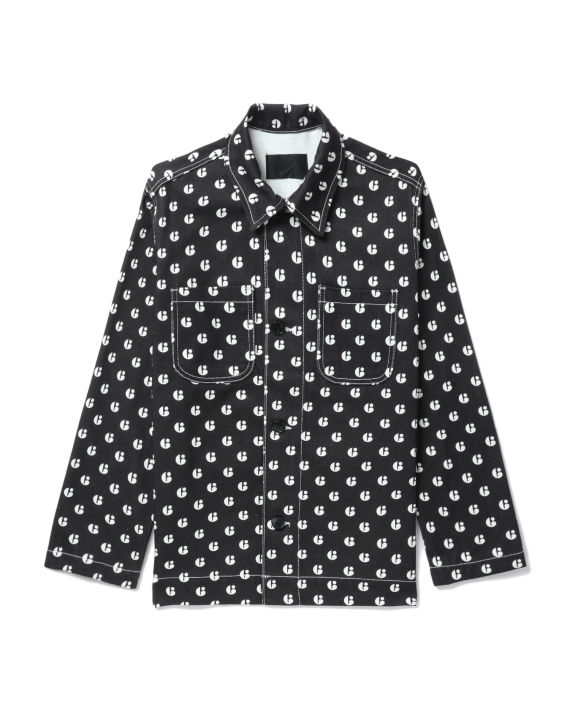 Patterned relaxed shirt jacket image number 0