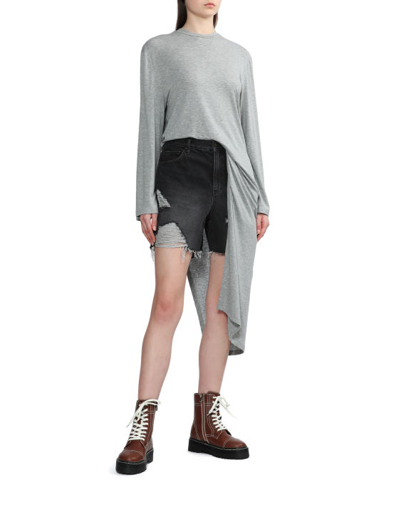 Asymmetric relaxed T-shirt dress image number 1