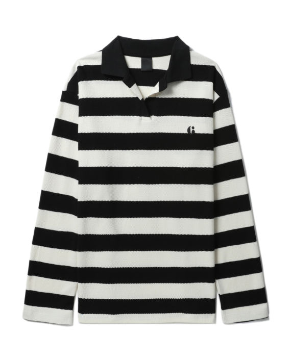 Striped polo shirt image number 0