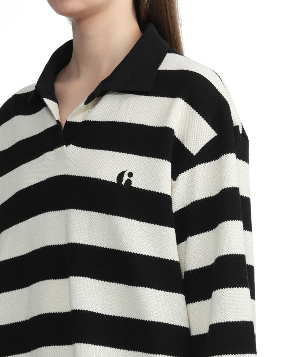 Striped polo shirt image number 4