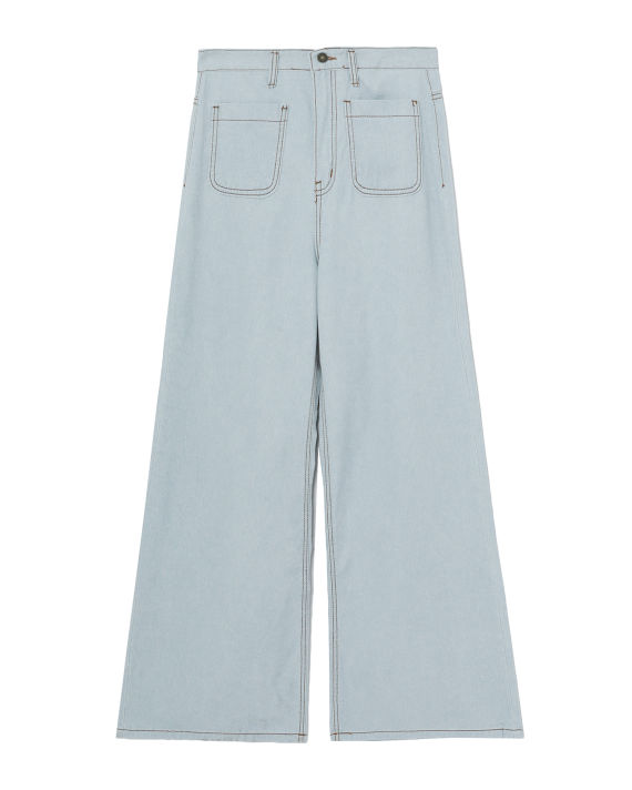 Contrast stitch pants image number 0