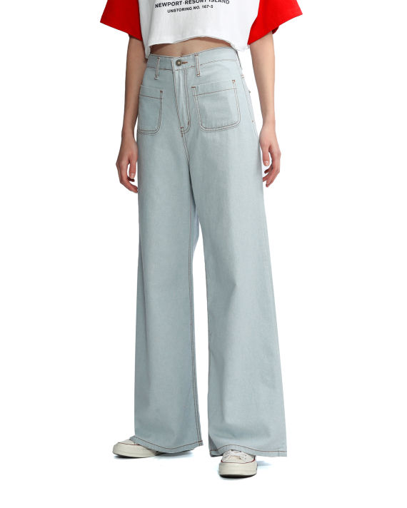 Contrast stitch pants image number 2