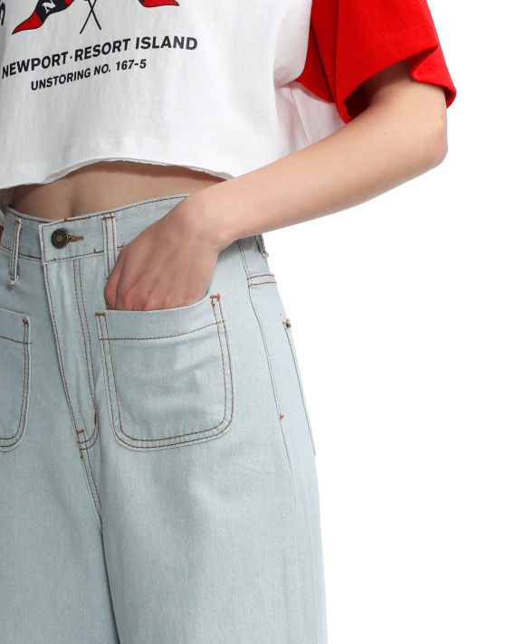 Contrast stitch pants image number 4