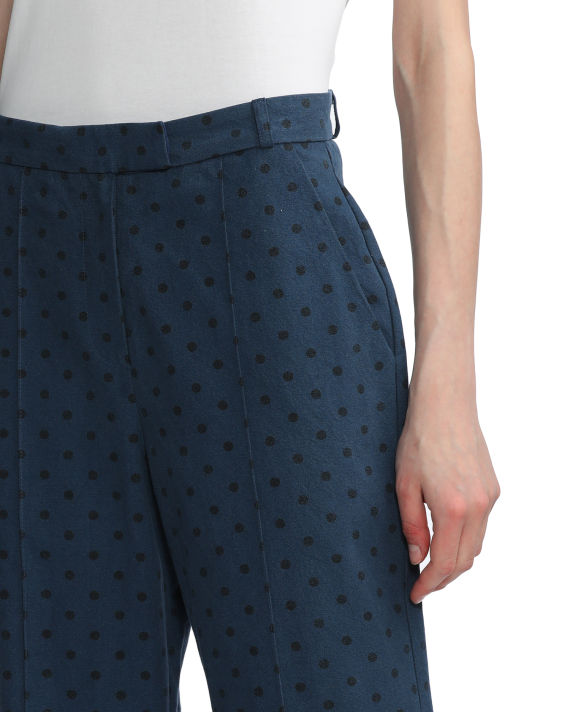 Polka dot tailored pants image number 4