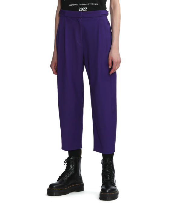 Pleated cropped pants image number 2