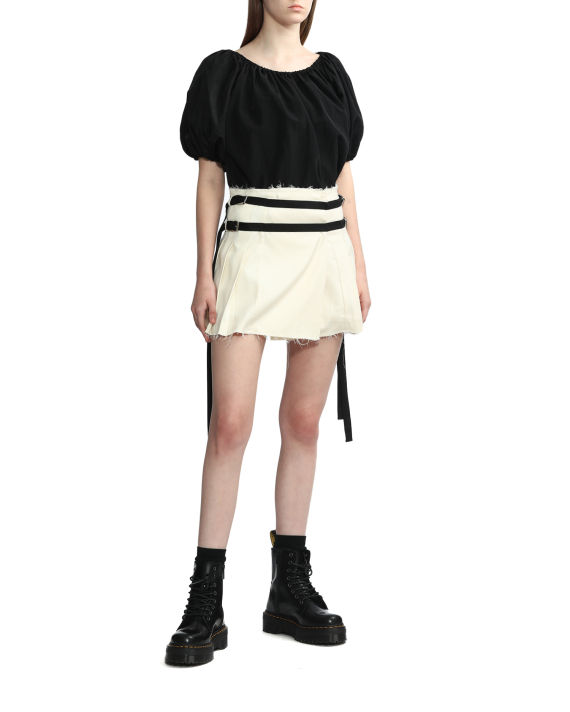 Belted pleated skirt image number 2