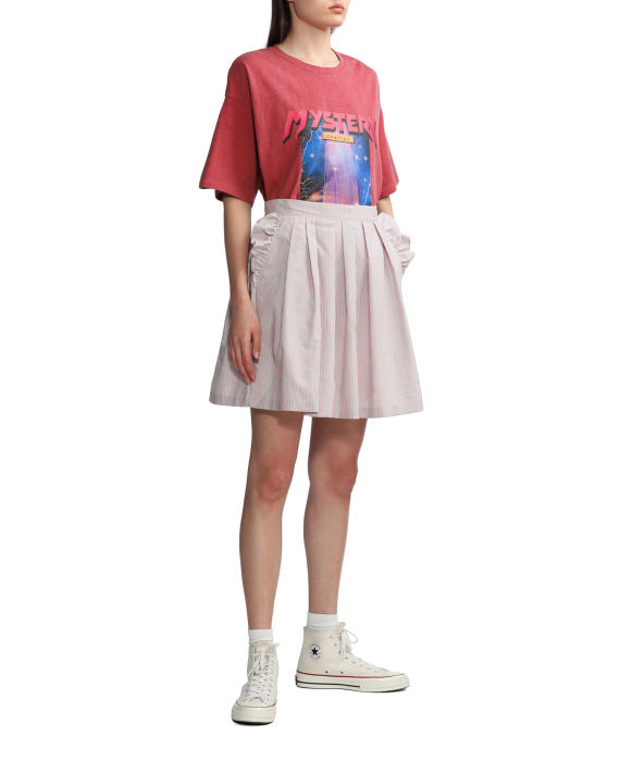 Pleated mini skirt image number 1