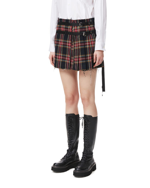 Plaid mini skirt image number 3