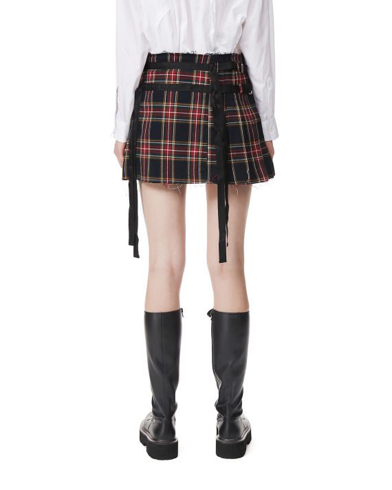 Plaid mini skirt image number 4