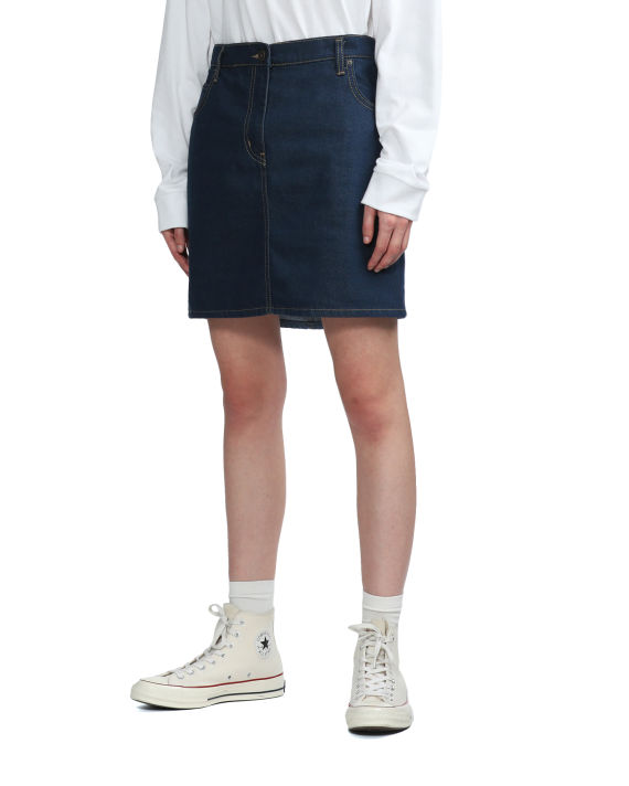 Mini denim skirt image number 3