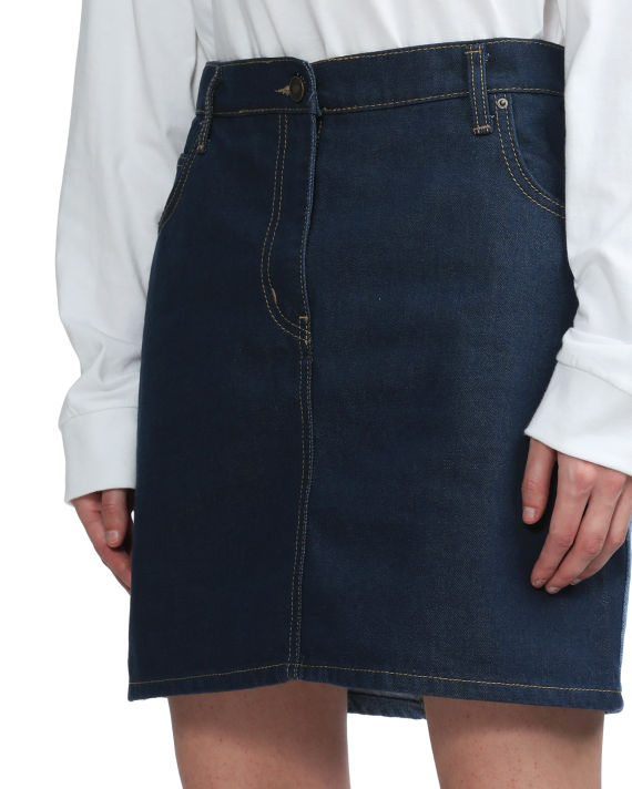 Mini denim skirt image number 5