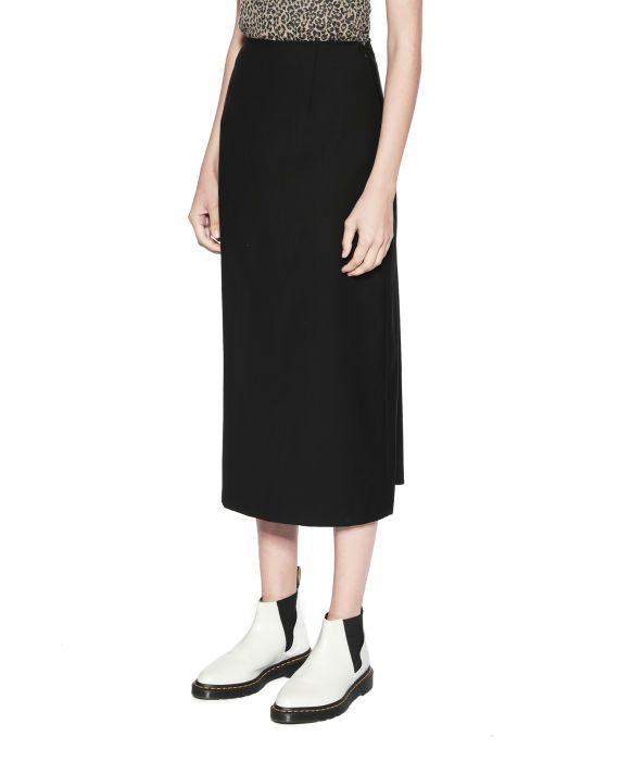 Pleated plaid skirt image number 2