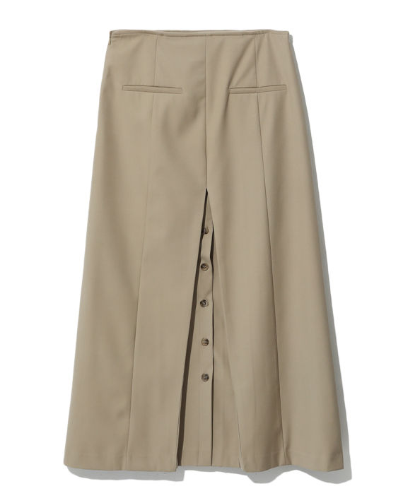 Buttoned midi skirt image number 5